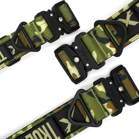 XDOG™ Heavy Duty Camo Dog Collar & Camo Leash Set Combo